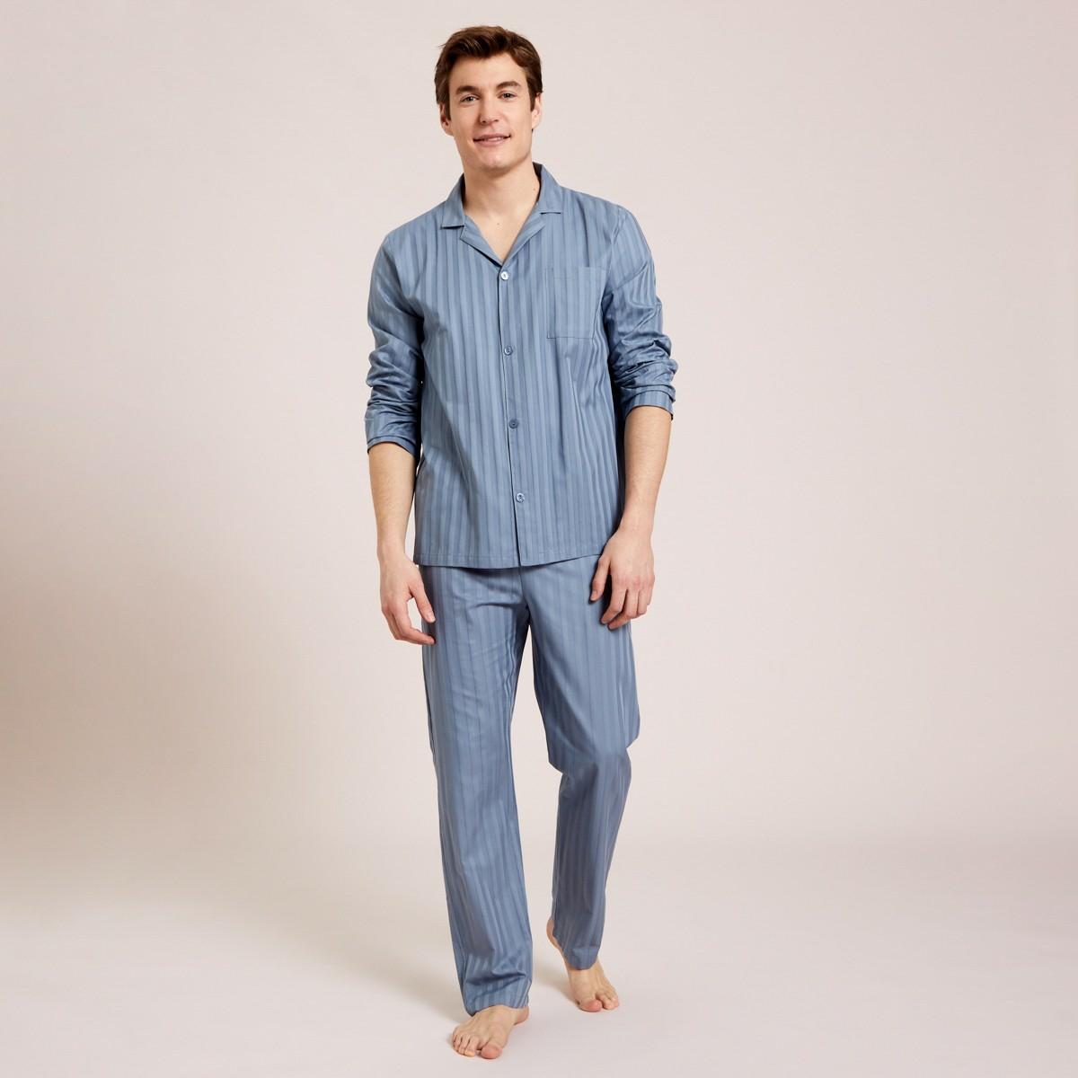 Pyjamas Laurence Tavernier | Pyjama Louis Bleu Grise Homme